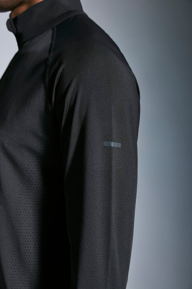 Mens ReRun Black 1/4 Zip and Pants Set