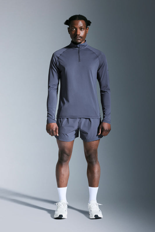 Mens ReRun Steel 1/4 Zip and Shorts Set